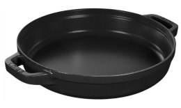 Zestaw 2 naczyń żeliwnych z pokrywką Staub - 24 cm, Czarny
