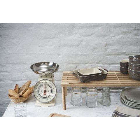 Zestaw 2 prostokątnych półmisków ceramicznych STAUB 40511-922-0 - antyczny szary Zestaw 2 prostokątnych półmisków ceramicznych STAUB 40511-922-0 - antyczny szary