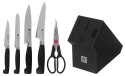 Zestaw 4 noży w bloku Zwilling Four Star - Czarny