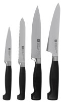 Zestaw 4 noży w bloku Zwilling Four Star - Czarny