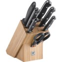 Zestaw 5 noży w drewnianym bloku Zwilling Twin Chef