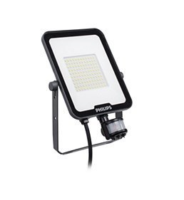 BVP164 SZARY OPRAWA NAŚWIETLACZ LED Z CZUJNIKIEM RUCHU 50W WW 3000K 5500LM IP65 LED60 PSU SWB MDU CE