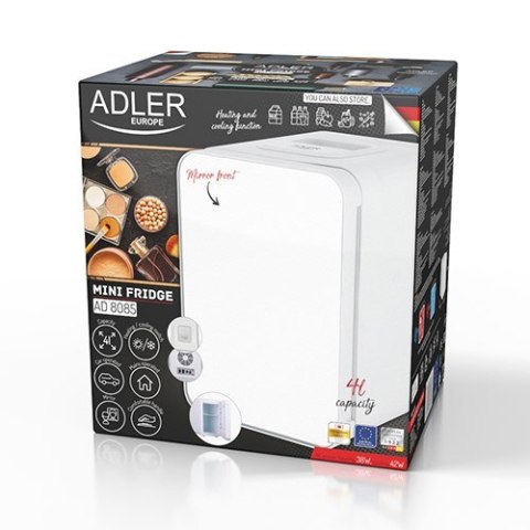 Mini lodówka - z lustrem - 4L Adler Mini lodówka - z lustrem - 4L Adler