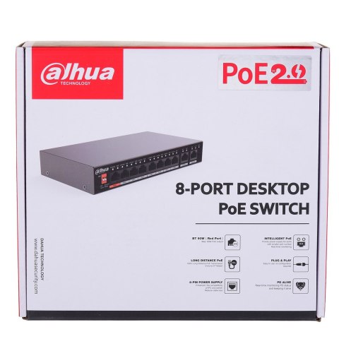 SWITCH DAHUA PFS3010-8ET-96-V2 SWITCH DAHUA PFS3010-8ET-96-V2