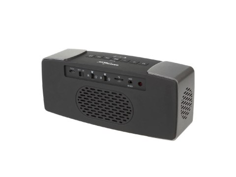 Radiobudzik bluetooth GreenBlue, FM, aux-in, 6W, temperatura, alarm, zegar, akumulator 2200mAh, GB200 Radiobudzik bluetooth GreenBlue, FM, aux-in, 6W, temperatura, alarm, zegar, akumulator 2200mAh, GB200