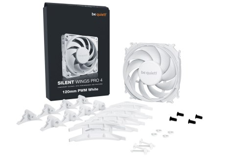 Wentylator BE QUIET! SILENT WINGS PRO 4 120mm PWM White Wentylator BE QUIET! SILENT WINGS PRO 4 120mm PWM White