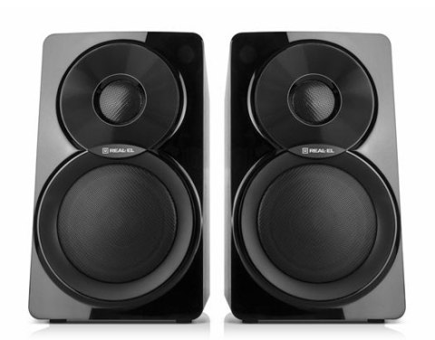 Zestaw kolumn głośnikowych REAL-EL S-450 (aktywne, 46W, black, 2szt) Zestaw kolumn głośnikowych REAL-EL S-450 (aktywne, 46W, black, 2szt)