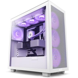 CASE MIDITOWER ATX W/O PSU/WHITE H7 FLOW RGB NZXT