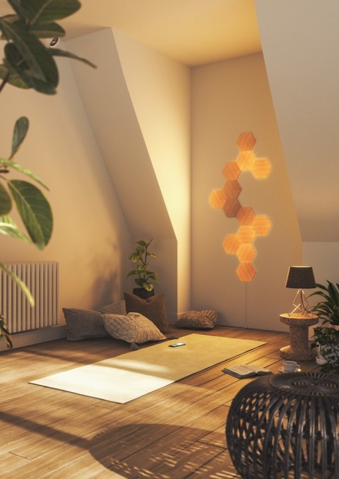 Elementy Nanoleaf - Sześciokąty imitujące drewno Elementy Nanoleaf - Sześciokąty imitujące drewno