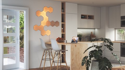 Elementy Nanoleaf - Sześciokąty imitujące drewno Elementy Nanoleaf - Sześciokąty imitujące drewno