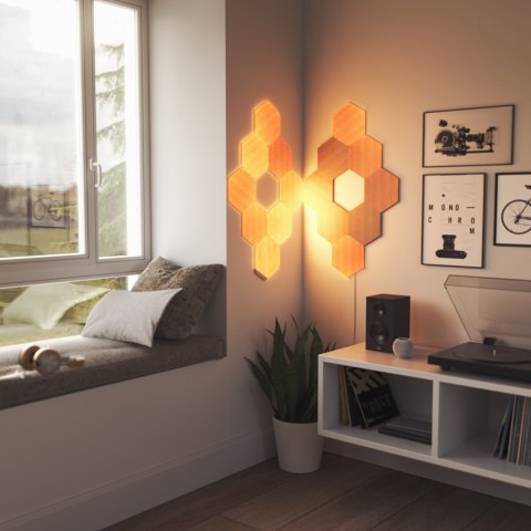 Elementy Nanoleaf - Sześciokąty imitujące drewno Elementy Nanoleaf - Sześciokąty imitujące drewno