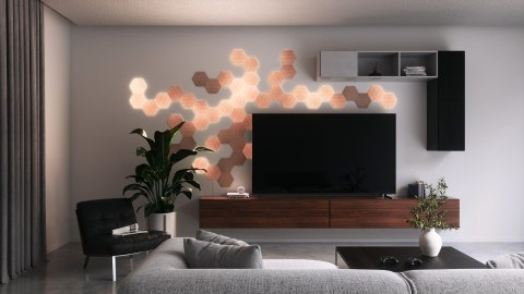 Elementy Nanoleaf - Sześciokąty imitujące drewno Elementy Nanoleaf - Sześciokąty imitujące drewno