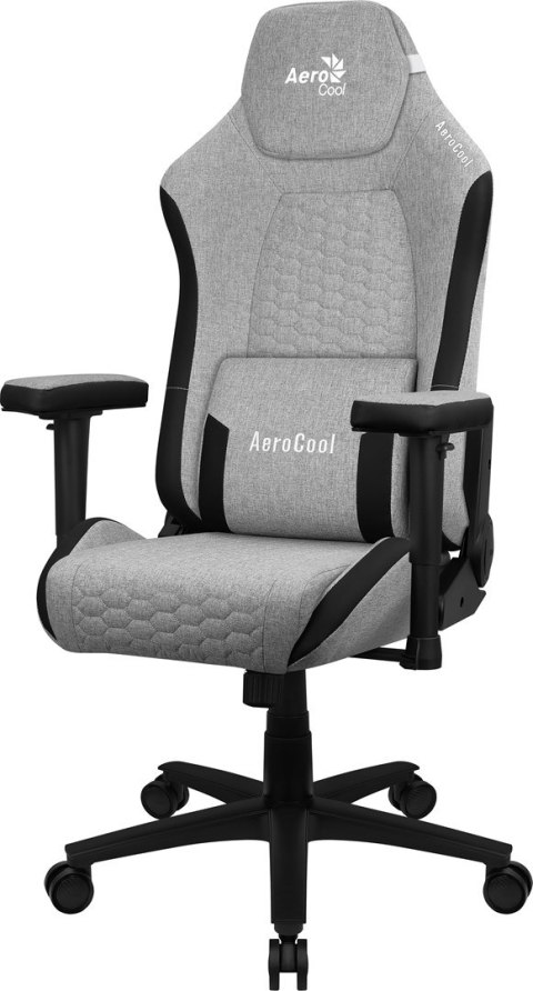 Fotel gamingowy Aerocool Crown AeroWeave Ash Grey z tkaniny - jasnoszary Fotel gamingowy Aerocool Crown AeroWeave Ash Grey z tkaniny - jasnoszary
