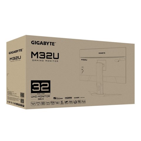 Gigabajt | M32U AE-EK | 32 " | IPS | UHD | 16:9 | Miesiąc(e) gwarancji | 1 ms | 350 cd/m2 | Czarny | Ilość portów HDMI 2 | 144 H Gigabajt | M32U AE-EK | 32 " | IPS | UHD | 16:9 | Miesiąc(e) gwarancji | 1 ms | 350 cd/m2 | Czarny | Ilość portów HDMI 2 | 144 H