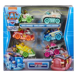 PAW PATROL / Psi Patrol Zestaw Prezentowy 6 pojazdów Die-Cast neon 6064139 Spn Master