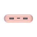 POWERBANK 20.000MAH 15W/USB-A UND USB-C ANSCHLUSS ROSA