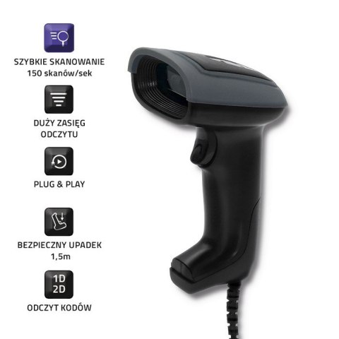 Qoltec Czytnik kodów 1D i 2D | USB Qoltec Czytnik kodów 1D i 2D | USB