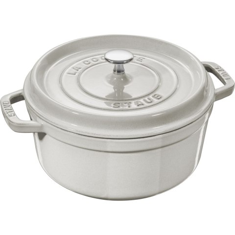 Garnek żeliwny okrągły Staub - 3.8 ltr, Biała trufla Garnek żeliwny okrągły Staub - 3.8 ltr, Biała trufla