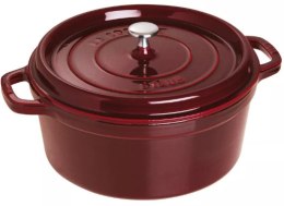 Garnek żeliwny okrągły Staub - 6.7 ltr, Grenadynowy