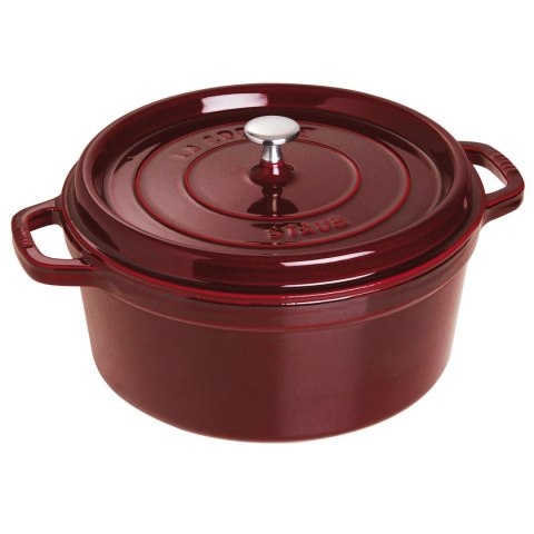 Garnek żeliwny okrągły Staub - 6.7 ltr, Grenadynowy Garnek żeliwny okrągły Staub - 6.7 ltr, Grenadynowy