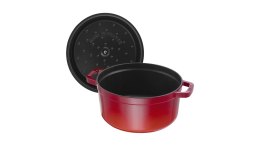 Garnek żeliwny okrągły Staub - Czerwony, 8.35 ltr