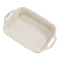 Zestaw 2 prostokątnych półmisków ceramicznych Staub - Kość słoniowa