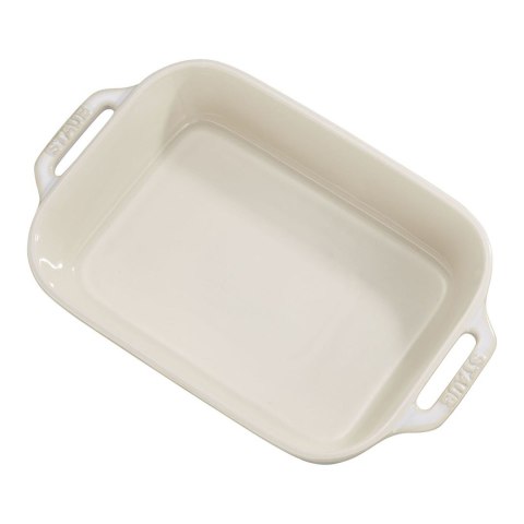 Zestaw 2 prostokątnych półmisków ceramicznych Staub - Kość słoniowa Zestaw 2 prostokątnych półmisków ceramicznych Staub - Kość słoniowa