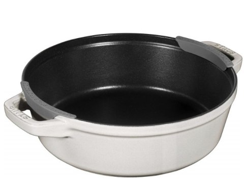 Zestaw 3 naczyń żeliwnych z pokrywką Staub - 24 cm, Biała trufla Zestaw 3 naczyń żeliwnych z pokrywką Staub - 24 cm, Biała trufla