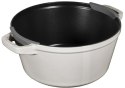 Zestaw 3 naczyń żeliwnych z pokrywką Staub - 24 cm, Biała trufla