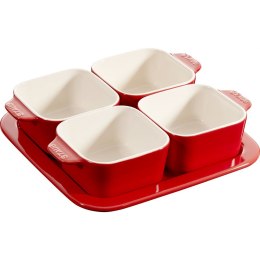 Zestaw do przystawek Staub, 5 elementów - 500 ml, Czerwony