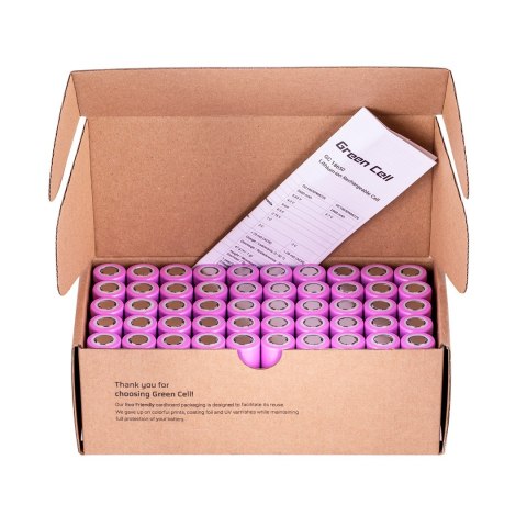 GREEN CELL OGNIWA 18650 50X AKUMULATOR 18650 LI-ION INR1865026E 3.6V 2600MAH GREEN CELL OGNIWA 18650 50X AKUMULATOR 18650 LI-ION INR1865026E 3.6V 2600MAH