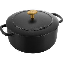 Garnek żeliwny okrągły Ballarini Bellamonte - Czarny, 2.6 ltr