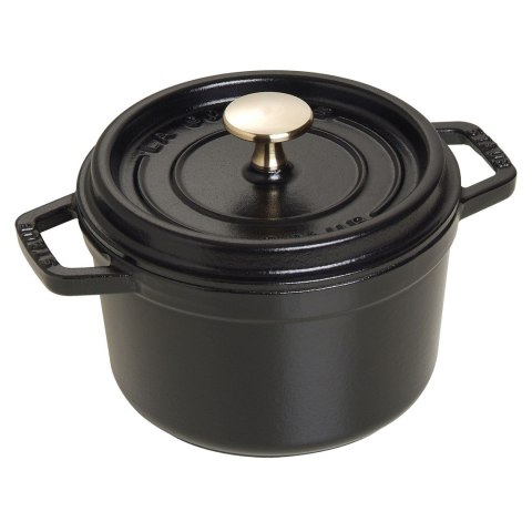 Garnek żeliwny okrągły Staub - 1.2 ltr, Czarny Garnek żeliwny okrągły Staub - 1.2 ltr, Czarny