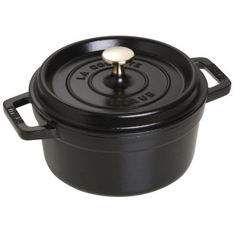 Garnek żeliwny okrągły Staub - Czarny, 2.2 ltr Garnek żeliwny okrągły Staub - Czarny, 2.2 ltr