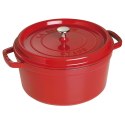 Garnek żeliwny okrągły Staub - Czerwony, 8.35 ltr