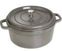 Garnek żeliwny okrągły Staub - Grafitowy, 2.6 ltr