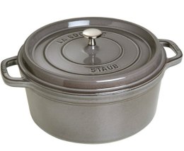 Garnek żeliwny okrągły Staub - Grafitowy, 2.6 ltr