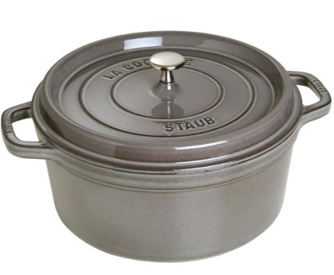 Garnek żeliwny okrągły Staub - Grafitowy, 2.6 ltr Garnek żeliwny okrągły Staub - Grafitowy, 2.6 ltr