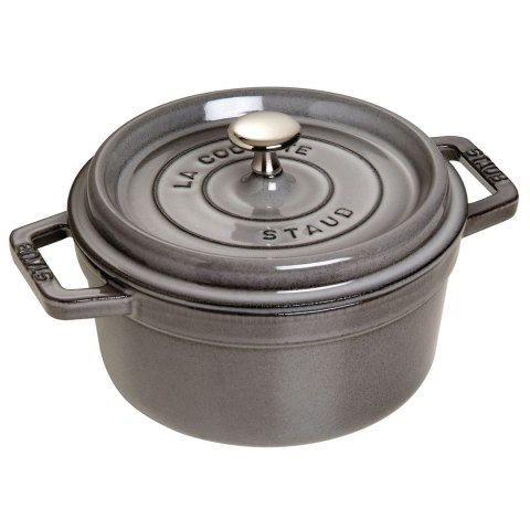 Garnek żeliwny okrągły Staub - Grafitowy, 2.6 ltr Garnek żeliwny okrągły Staub - Grafitowy, 2.6 ltr