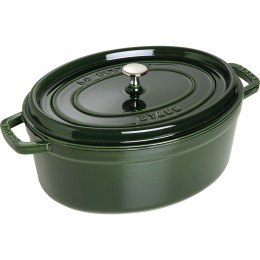 Garnek żeliwny owalny Staub - 3.2 ltr, Zielony