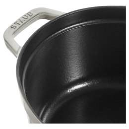 Garnek żeliwny owalny Staub - 6.7 ltr, Biała trufla