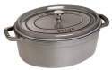 Garnek żeliwny owalny Staub - 6.7 ltr, Grafitowy