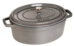 Garnek żeliwny owalny Staub - 6.7 ltr, Grafitowy