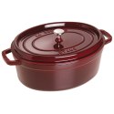 Garnek żeliwny owalny Staub - 6.7 ltr, Grenadynowy