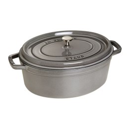 Garnek żeliwny owalny Staub - 8 ltr, Grafitowy