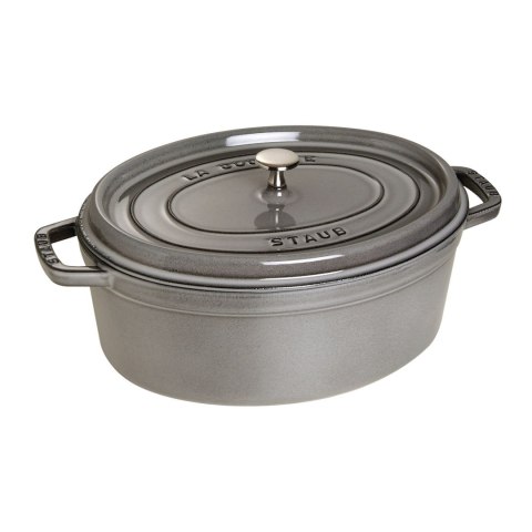 Garnek żeliwny owalny Staub - 8 ltr, Grafitowy Garnek żeliwny owalny Staub - 8 ltr, Grafitowy