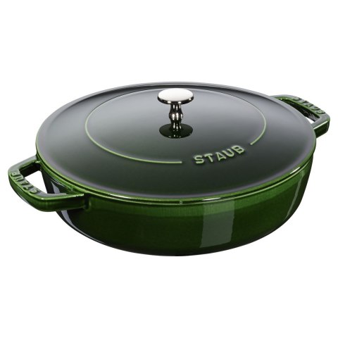 Głęboka patelnia do duszenia z pokrywką Staub - 24 cm, Zielony Głęboka patelnia do duszenia z pokrywką Staub - 24 cm, Zielony