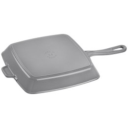 Kwadratowa patelnia żeliwna grillowa Staub - 26 cm, Czarny