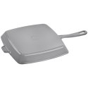 Kwadratowa patelnia żeliwna grillowa Staub - 30 cm, Czarny