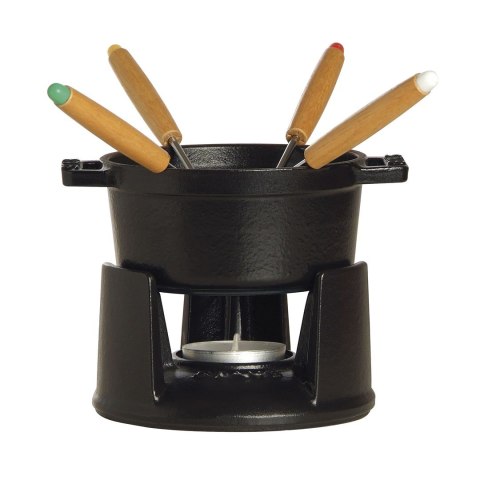 Mini zestaw do fondue Staub - 10 cm, Czarny Mini zestaw do fondue Staub - 10 cm, Czarny